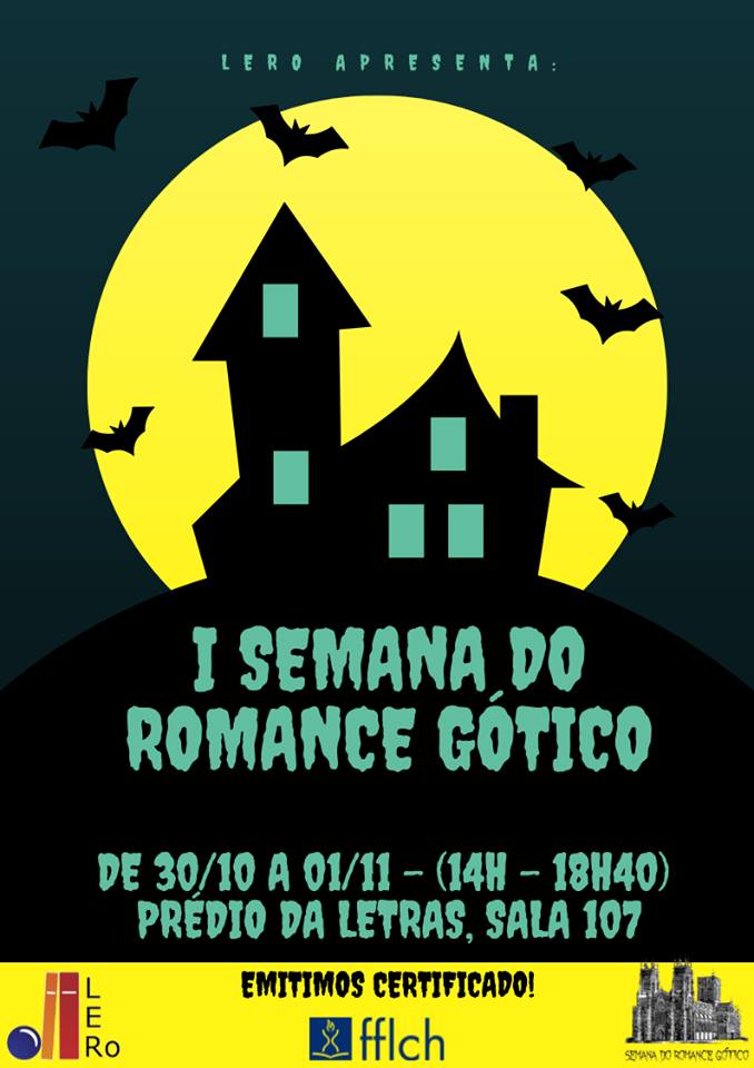 cartaz da I semana do romance gótico